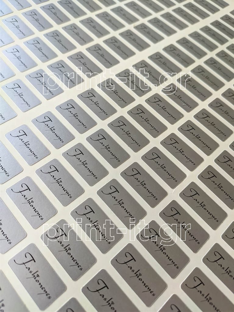 πολυεστερικά αυτοκόλλητα polyester fashionenes με εκτύπωση μεταξοτυπίας print-it printit
