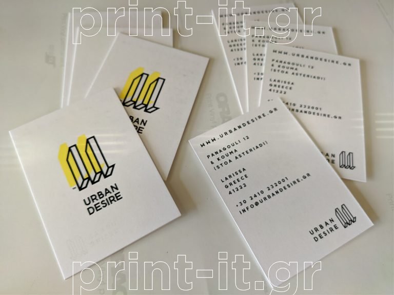 urban desire urbandesire.gr clothing brand χάρτινες επαγγελματικές κάρτες business cards εκτύπωση μεταξοτυπίας σκληρό χαρτόνι print-it printit
