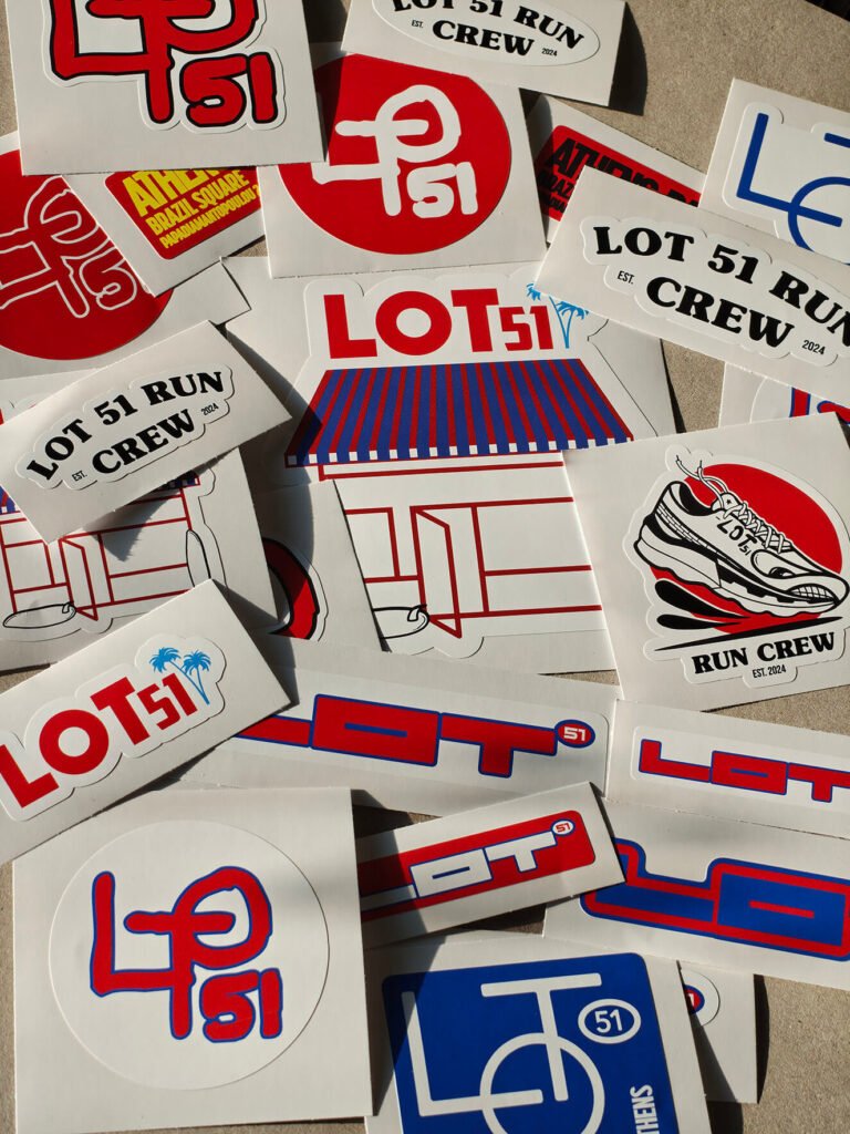 lot51 coffee cafe καφετέρια ψηφιακά πλαστικά αυτοκόλλητα βινυλίου χάραξη plotter digital printing vinyl stickers μικρή ποσότητα printit print it