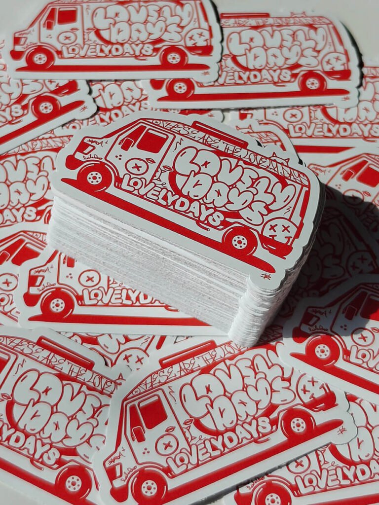 lovely days coffee cafe καφετέρια ψηφιακά πλαστικά αυτοκόλλητα βινυλίου χάραξη plotter digital printing vinyl stickers μικρή ποσότητα printit print it